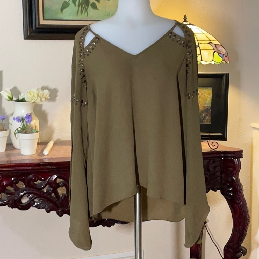 Rock & Republic olive green shirt